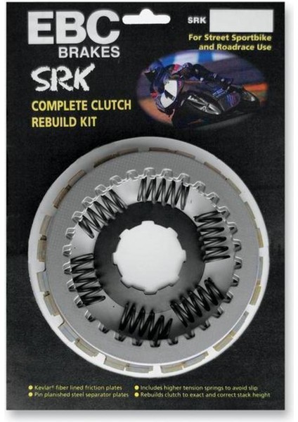 SRK038 2000-2001 Kawasaki Ninja Zx-6r (ZX600) Uyumlu Debriyaj Seti (Balata Yay Sac Set)