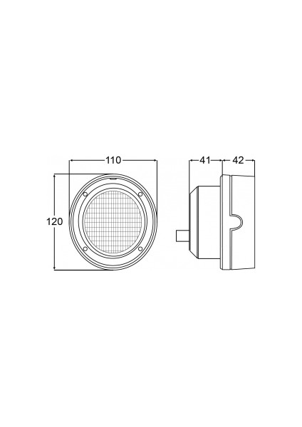 Hella Marine Gömme Güverte Aydınlatma Lambası 24V/70W