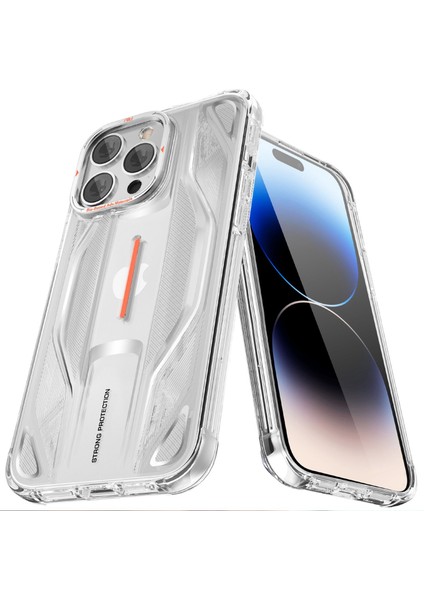 Iphone 14 Pro Telefon Kılıfı Süper Araç Tasarımı Yumuşak Tpu Karaklama Anti-Çizgi Şok Emici Arka Kapak-Şeffaf (Yurt Dışından) modelleri