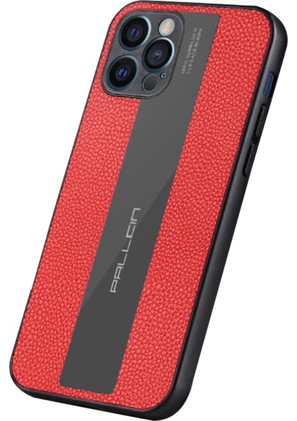 Iphone 14 Pro 6.1 Inç Orijinal Deri+Tpu Anti-Çizelge Telefon Vaka Telefon Geri Kapak Kırmızısı (Yurt Dışından)