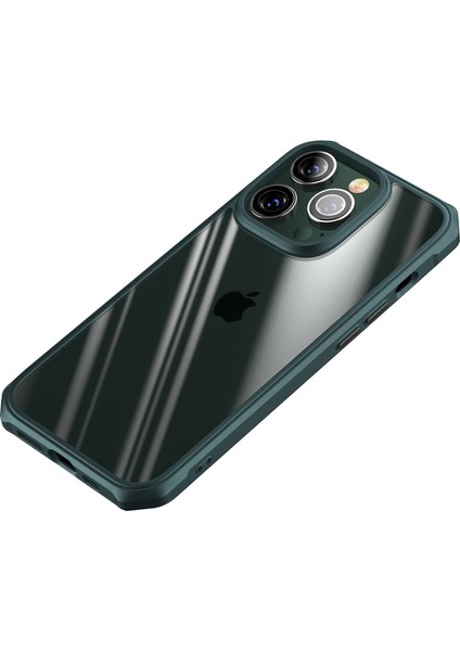 Iphone 14 Pro Telefon Kılıfı Tpu+Akrilik Anti-Güz Anti-Case 6.1 Inç Çizik Dirençli Ince Kapak Tam Koruma Telefonu Kabuk-Yeşil (Yurt Dışından)