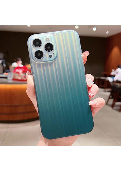 Iphone 14 Pro Lazer Imd Tasarım Mep Telefon Kapağı Bavul Şeklindeki Akrilik+Tpu Telefon Kasası Kabuk-Yeşil (Yurt Dışından)