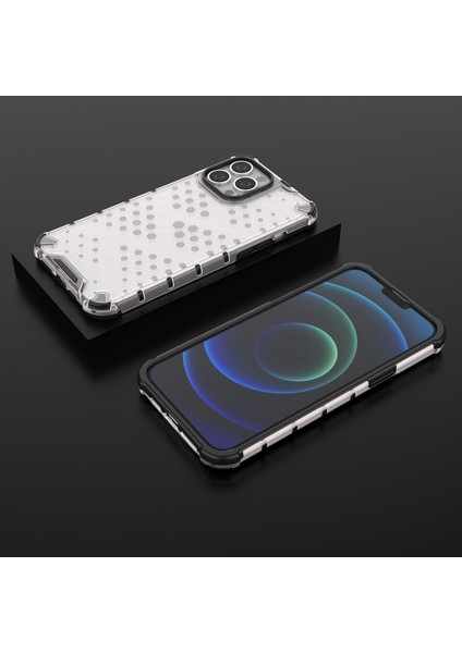 Iphone 14 Pro 6.1 Inç Petek Dokulu Telefon Kılıfı Geliştirilmiş Köşeler Tpu+Pc Bırak-Kötü Kapak Grey (Yurt Dışından) fırsatları
