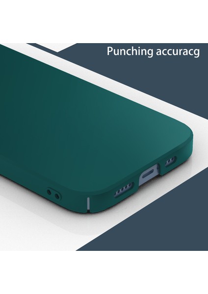 Iphone 14 Pro Telefon Vaka Şok Geçirmez Düz Renk Anti-Çizgi Kamera Koruması Pc Cep Telefonu Geri Kapak Yeşili (Yurt Dışından) modelleri