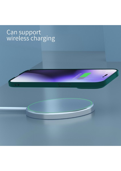 Iphone 14 Pro Telefon Vaka Şok Geçirmez Düz Renk Anti-Çizgi Kamera Koruması Pc Cep Telefonu Geri Kapak Yeşili (Yurt Dışından) fırsatları