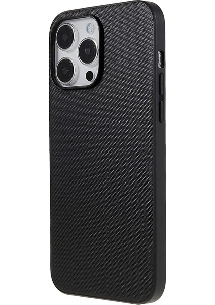 Iphone 14 Pro 14 Için Telefon Kılıfı Doku Damla Koşullu Pu Deri Kaplamalı Pc Ultra Ince Koruyucu Kapak Karbon/siyah (Yurt Dışından)