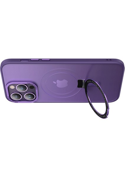 Iphone 14 Pro Telefon Kılıfı Için Magsafe Elektrapya Kamera Çerçevesi Tasarımı Pc+Tpu Şok Geçirmez Kickstand Kapak-Şeffaf (Yurt Dışından) modelleri
