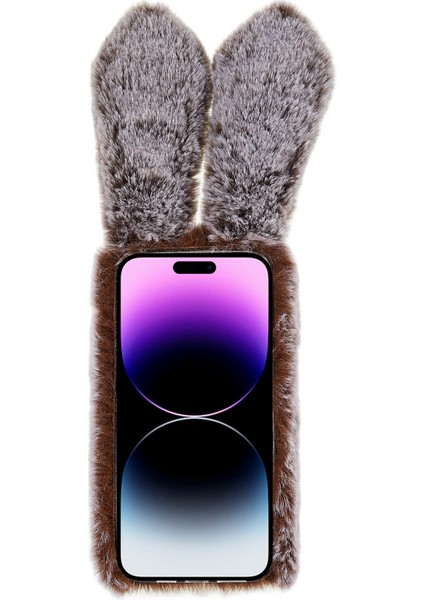 Iphone 14 Pro Telefon Kılıfı Için Sevimli 3D Tavşan Kulaklar Kırıcı Kış Sıcak Kılıf Anti-Fall Tpu Koruyucu Telefon Kapağı Glitter Rhinestone Bowknot-Brown (Yurt Dışından) fiyatları