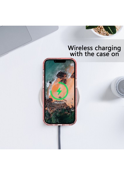 Iphone 14 Pro Glitter Powder Decor Tpu Kasa Telefon Droap Drap-Drap Slack Karşı Kaplama Kapak Pınk (Yurt Dışından) fırsatları