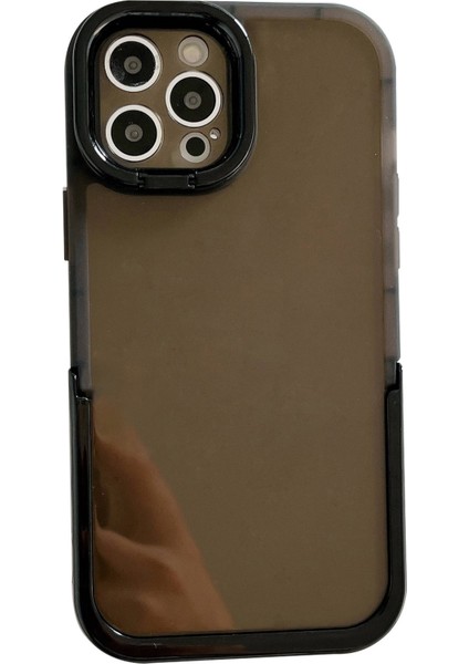 Iphone 14 Pro Telefon Kılıfı Anti-Solma Hücre Kabuğu Kickstand Arka Kamera Yüzüğü Ince Fit Telefon Geri Kapak Black (Yurt Dışından)