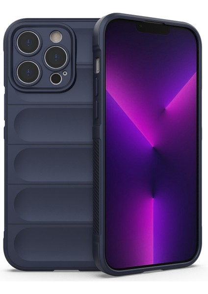 Iphone 14 Pro Telefon Kılıfı Için 6.1 Inç Anti-Fall Yumuşak Tpu Çizilmeye Dayanıklı Damla Geçirmez Cep Telefonu Kapak-Dark Mavi (Yurt Dışından)