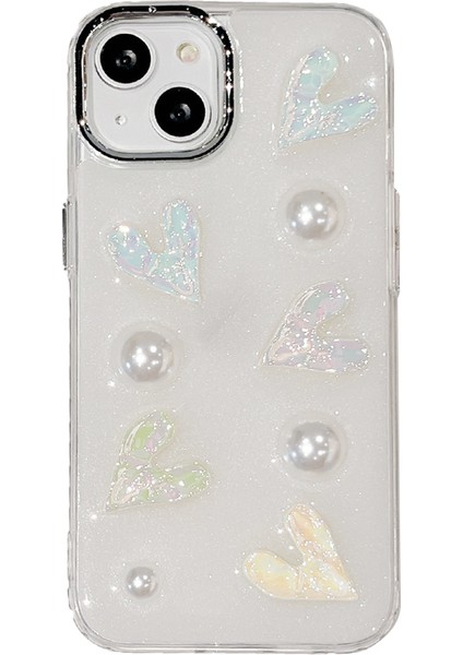 Iphone 14 Lazer Kalpler Için Cep Telefon Kılıfı Elektrokaplama Sert Akrilik+Tpu Telefon Kapağı Inci Dekoru (Yurt Dışından) fiyatları