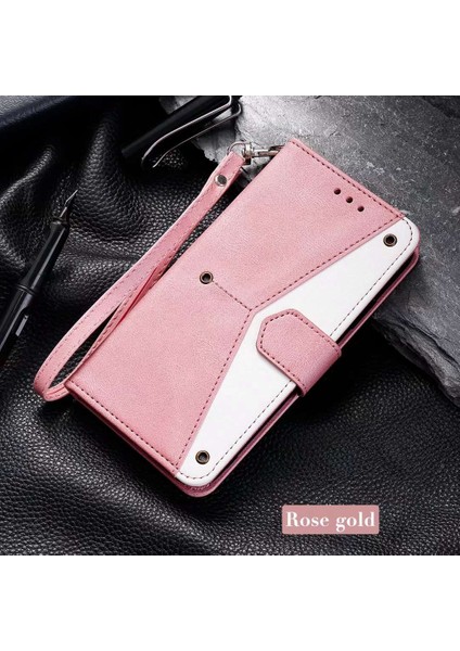 Iphone 14 Pro Telefon Kılıfı Için 6.1 Inç Ekleme Dikişli Deri Deri Deri Deri Stand Folio Flip Anti-Drop Anti-Çizelge Anti-Claps Cover-Pink (Yurt Dışından) fırsatları