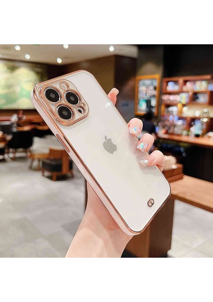 Iphone 14 Pro Dust Anti-Dust Tpu Elektrokaplama Cep Telefonu Kapağı-Sold Için Cep Telefonu Kılıfı (Yurt Dışından)