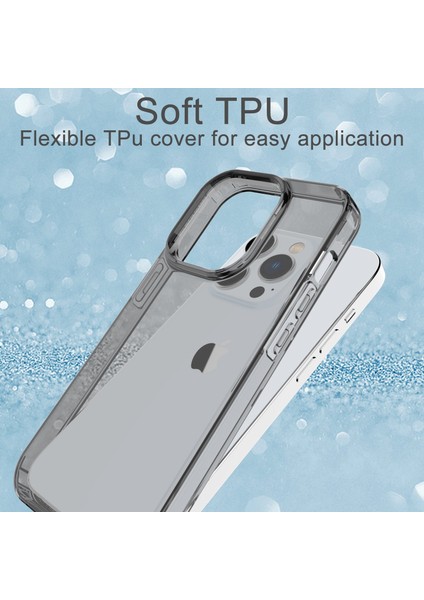 Iphone 14 Pro Için Esnek Tpu Treap Telefon Geri Kasa Kaldırma Drap-Raf Cave Black (Yurt Dışından)