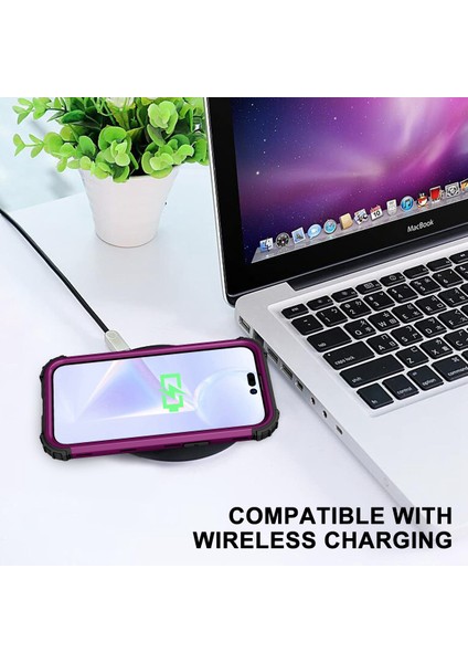 Iphone 14 Pro Telefon Kılıfı Için 6.1 Inç 3'ü 1 Arada Silikon+Pc Hibrid Kapak Tıkan Köşeler Tasarlama Cep Telefonu Geri Kılıf Vaka-Doğru (Yurt Dışından) fırsatları