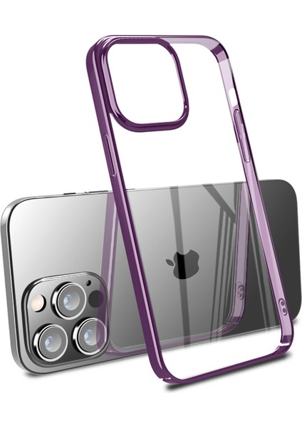 Iphone 14 Pro Phone Case Şok Geçirmez Kılıf Sabit Pc Önleme Önleyici Elektroglplating Çerçevesi Koruyucu Kılıf Vasiyeti (Yurt Dışından)