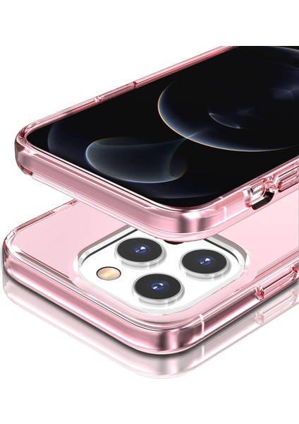 Pc+Tpu Hibrid Telefon Kılıfı Iphone 14 Pro 6.1 Inç Şok Geçirmez Kristal Berraklığında Koruyucu Kapak Pembe (Yurt Dışından) fiyatları