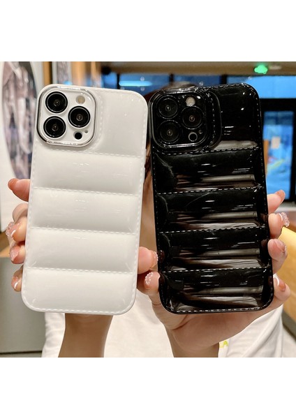 Iphone 14 Pro Telefon Kılıfı Için Ceket Tasarımı Tpu Kahve Damla Koruyucu Koruyucu Telefon Kapağı Lens Koruyucu-Beyaz (Yurt Dışından)