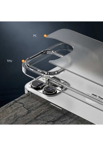 Iphone 14 Pro Telefon Kılıfı Için 6.1 Inç Yarı Yolcu Mat Pc+Tpu Hibrid Hibrit Anti-Güz Anti-Fall Koruyucu Koruyucu Kapak Şömine (Yurt Dışından) fırsatları