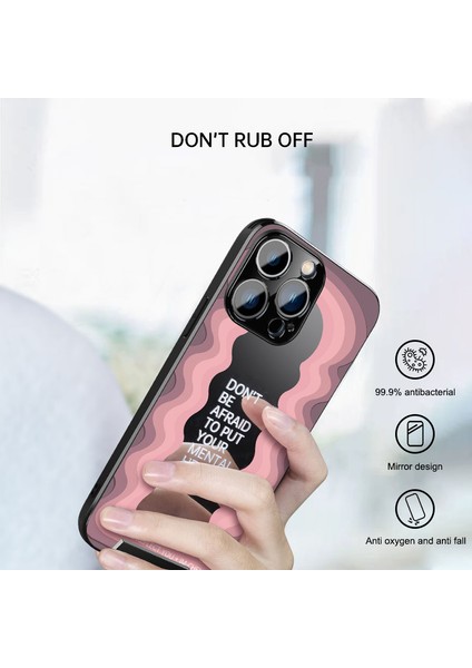 Iphone 14 Pro Phone Case Için Ilham Kelime Aynası Tpu+Pc Şok Geçirmez Kapak Çekme Kickstand-Pink ile (Yurt Dışından) modelleri