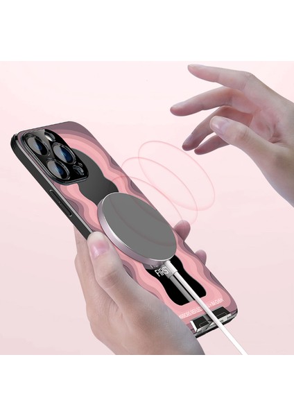 Iphone 14 Pro Phone Case Için Ilham Kelime Aynası Tpu+Pc Şok Geçirmez Kapak Çekme Kickstand-Pink ile (Yurt Dışından) fırsatları