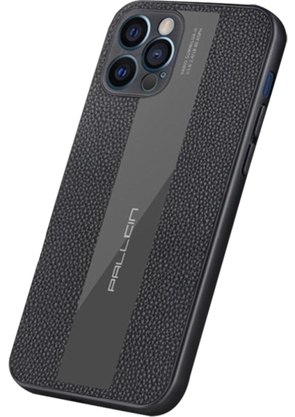 Iphone 14 Pro 6.1 Inç Orijinal Deri+Tpu Anti-Çizelge Telefon Vaka Telefon Geri Kapak Black (Yurt Dışından)