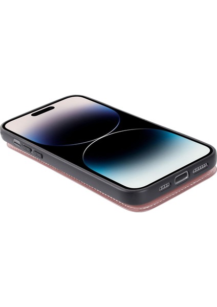 Iphone 14 Pro Pu Deri Kaplamalı Tpu Şok Geçirmez Telefon Kapak Çizgi Altın Için Kart Tutucu Kılıf (Yurt Dışından)