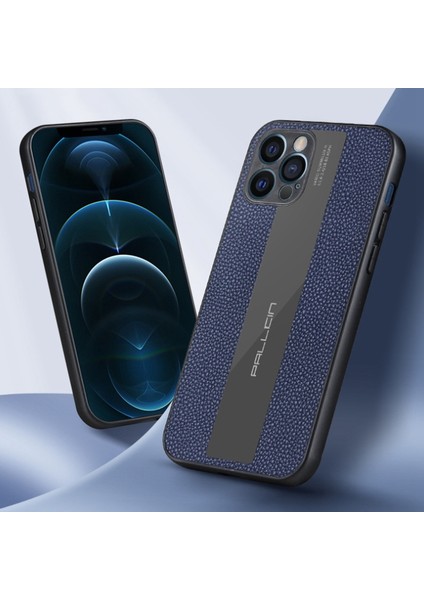 Iphone 14 Pro 6.1 Inç Orijinal Deri+Tpu Çizgiye Dönüş Anti Tele Vaka Telefon Geri Kapak Blue (Yurt Dışından) fiyatları
