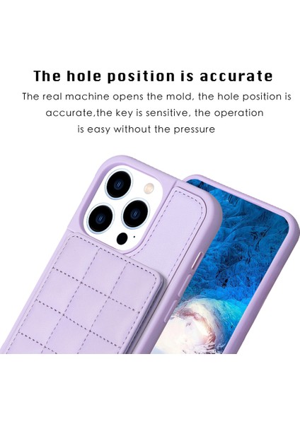 Iphone 14 Pro Pu Deri Kaplamalı Tpu Kickstand Kapak-Mor Için Kart Sahibi Telefon Kasası (Yurt Dışından) modelleri