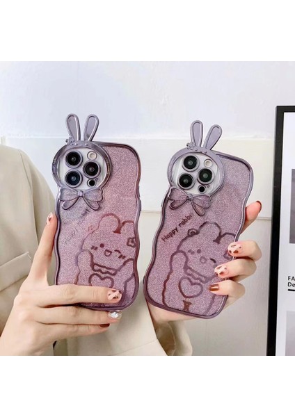 Iphone 14 Pro Telefon Kılıfı Tavşan Tasarımı Elektrapan Plotter Anti-Drop Yumuşak Tpu Cep Telefonu Kaplumbağası Sarı (Yurt Dışından)