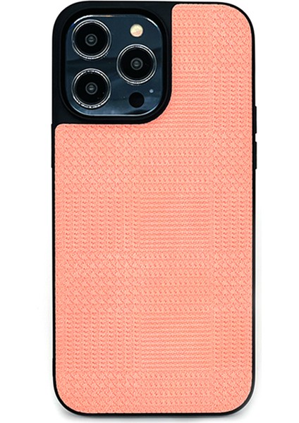 Iphone 14 Pro Shockroof Telefon Kılıf Anti-Fall Pu Deri Kaplamalı Tpu Telefon Kapak Pembe (Yurt Dışından)