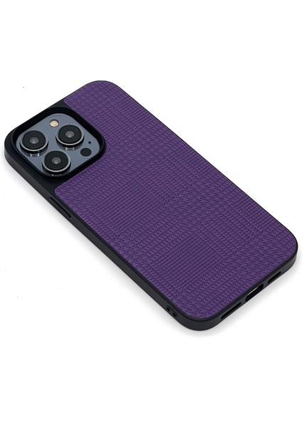 Iphone 14 Pro Shockroof Telefon Kılıf Anti-Fall Pu Deri Kaplamalı Tpu Telefon Kapak Pembe (Yurt Dışından)