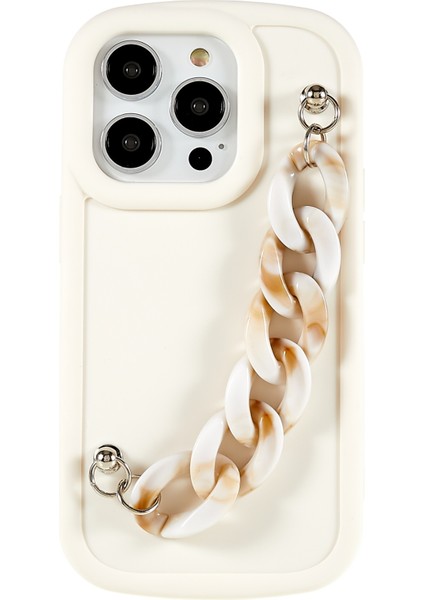 Iphone 14 Pro Soft Tpu Kılıfı Için Mat Mat Anti-Drop Koruyucu Telefon Kapak Sarı/beyaz (Yurt Dışından)