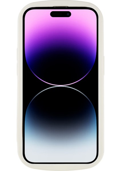 Iphone 14 Pro Soft Tpu Kılıfı Için Mat Mat Anti-Drop Koruyucu Telefon Kapak Sarı/beyaz (Yurt Dışından)