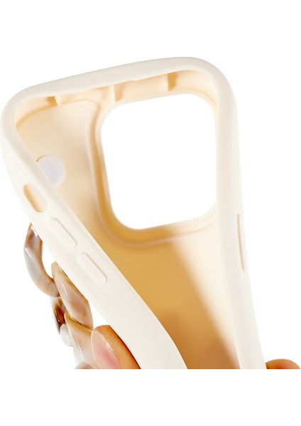 Iphone 14 Pro Soft Tpu Kılıfı Için Mat Mat Anti-Drop Koruyucu Telefon Kapak Sarı/beyaz (Yurt Dışından)