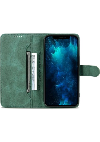Iphone 14 Pro Telefon Kılıfı Için 6.1 Inç Anti-Drop Pu Deri Cüzdan Kılıfı Manyetik Kapanma Stand Şok Geçirmez Koruyucu Telefon Flip Kapak Yeşili (Yurt Dışından) fiyatları