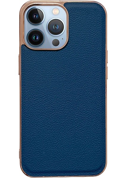 Iphone 14 Pro Telefon Kılıfı Için Telefon Kapağı 6.1 Inç Çizgiye Karşı Çizgiye Karşı Cowinhide Deri+Tpu Elektrumlatma Telefon Kılıf Mavisi (Yurt Dışından)