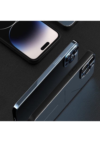 Iphone 14 Pro Telefon Kılıfı Için Üç Line Tasarım Alüminyum Alaşımlı Ultra Ince Telefon Kabuğu+Tpu Koruyucu Arka Kapak Morası (Yurt Dışından) fırsatları
