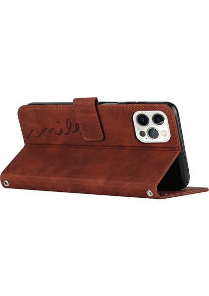 Iphone 14 Pro Telefon Kılıfı Için 6.1 Inç Cilt Touch Hissed Heart By Baskı Pu Deri Stand Cüzdan Kapağı Strap-Brown (Yurt Dışından) fırsatları