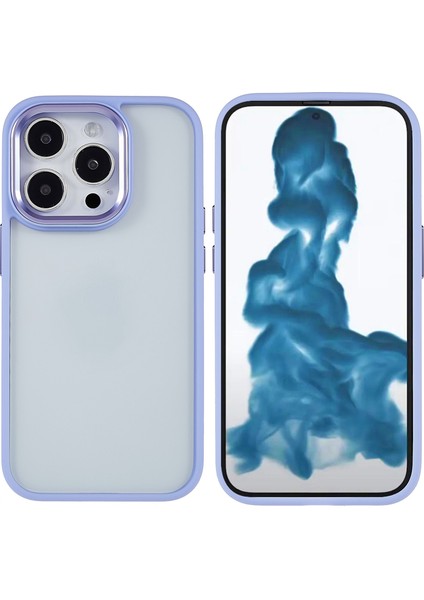 Iphone 14 Pro Telefon Kılıfı Için 6.1 Inç Arka Pc+Tpu Telefon Kapağı Metal Kamera Lens Çerçevesi Anti-Dirt Metal Düğmeleri Vaka-Doğru (Yurt Dışından)