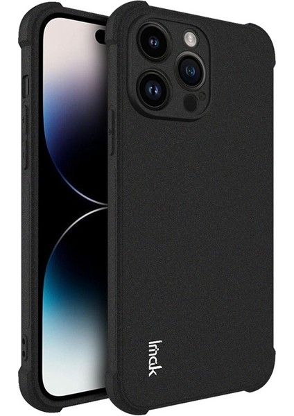 Iphone 14 Pro Four Corner Hava Yastığı Anti Drop Anti Basasıyla Mat Tpu Telefon Koruyucu Kapak Black (Yurt Dışından)
