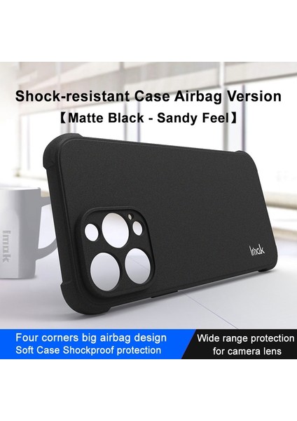 Iphone 14 Pro Four Corner Hava Yastığı Anti Drop Anti Basasıyla Mat Tpu Telefon Koruyucu Kapak Black (Yurt Dışından) modelleri
