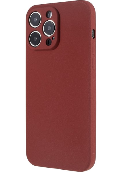 Iphone 14 Pro Telefon Kılıfı Için Çizgiye Döküm Anti Telefon Geri Kılıf Çift Taraflı Mat Yumuşak Tpu Karşı Parçayı Anti-Fingerprint Telefon Kapak-Dark Kırmızı (Yurt Dışından) modelleri
