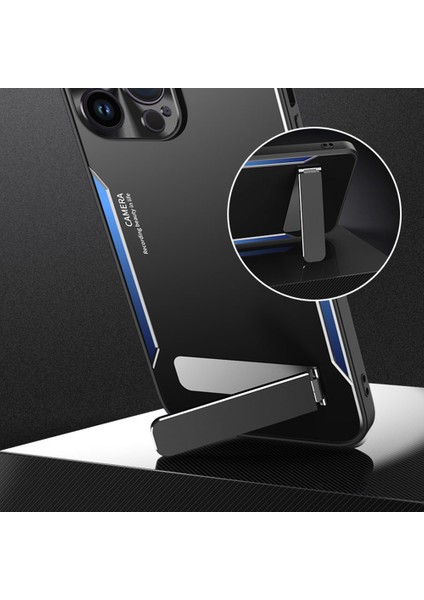 Tpu+Alüminyum Alaşım Telefon Kılıfı Iphone 14 Pro-Drop Anti-Drop Kickstand Back Cover-Sold (Yurt Dışından) fiyatları