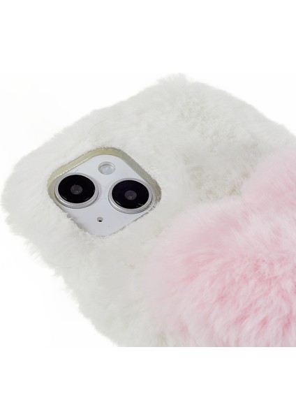 Iphone 14 Için Aşk Kalp Tasarımı Fluffy Peluş Yumuşak Tpu Telefon Kılıfı Kıta Karşıtı Geri Kapak-Beyaz (Yurt Dışından) fırsatları