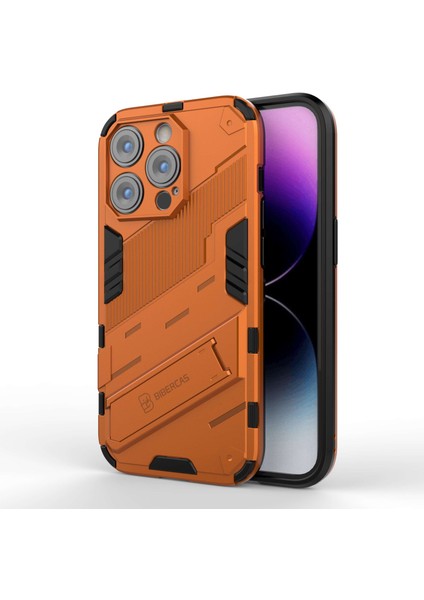 Iphone 14 Pro Telefon Kılıfı 6.1 Inç Hibrid Kickstand Hard Pc Yumuşak Tpu Şok Geçirmez Koruyucu Kapak-Turun (Yurt Dışından)
