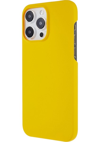 Iphone 14 Pro Telefon Kılıfı Için 6.1 Inç Sert Pc Arka Kapak Anti-Şok Ka Glossy Yüzey Koruyucu Kılıf Sarı (Yurt Dışından)