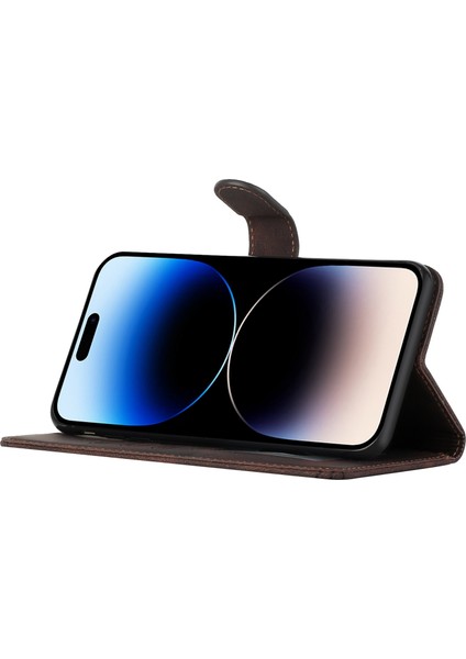 Iphone 14 Pro Telefon Kılıfı Için Baskılı Rhombus ve Lines Stand Pu Derisi+Tpu Telefon Cüzdan Kapağı Kayış-Brown (Yurt Dışından) fırsatları