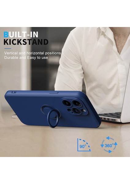 Iphone 14 Pro Telefon Kılıfı 6.1 Inç Halka Tutucu Kickstand Kickstand Kickstand Telefon Tpu Kılıf Araba Montaj Metal Sayfası Koruyucu Kapak-Dark Yeşil (Yurt Dışından) fiyatları